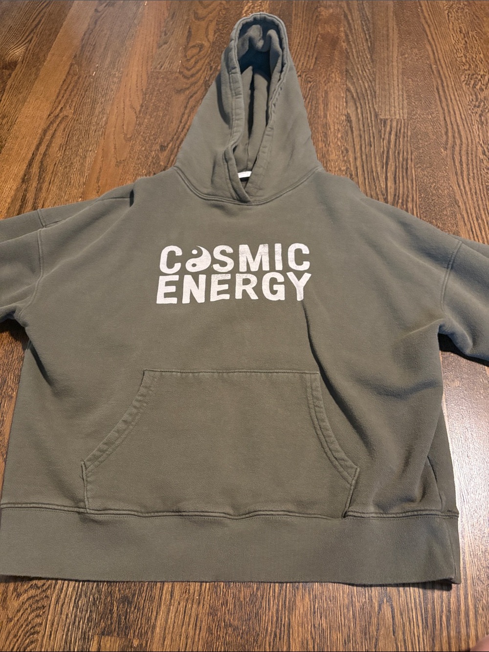 Spiritual Gangster Cosmic Energy Hoodie in Olive